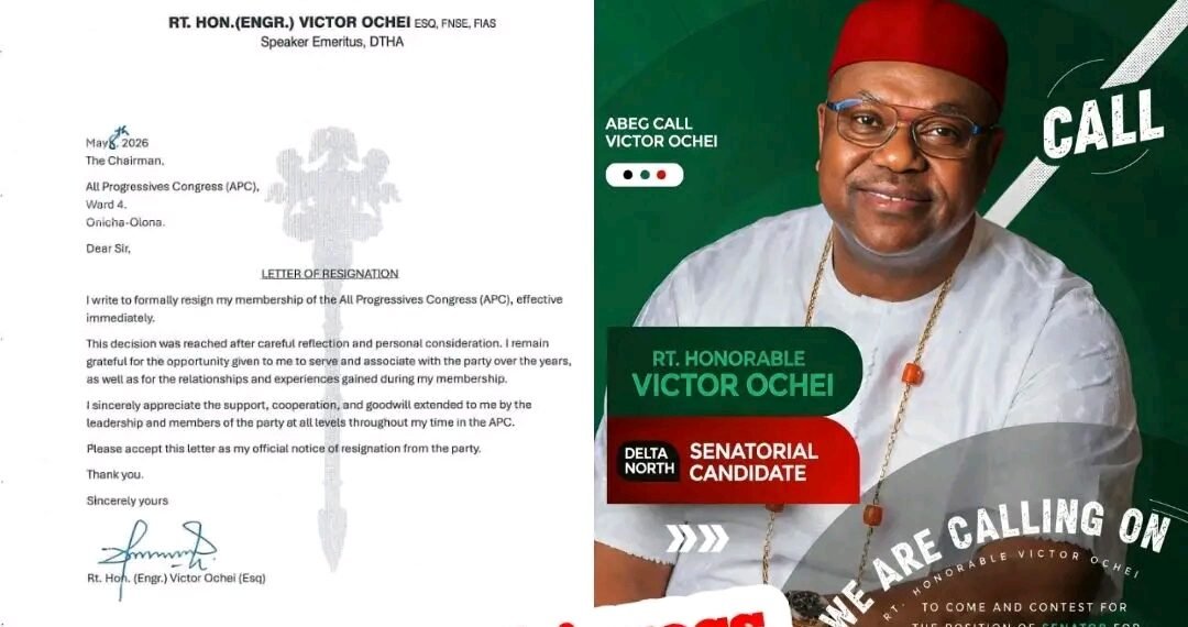 Delta APC suffers another major blow as Victor Ochei resigns after Omo-Agege’s exit