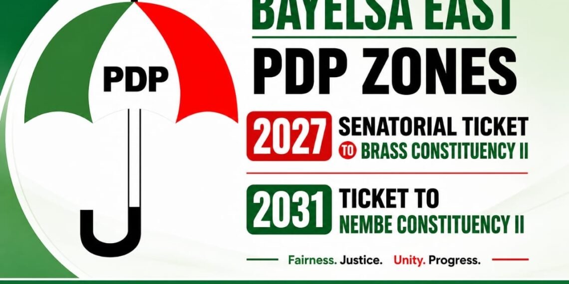 Bayelsa East PDP zones 2027 senatorial ticket to Brass Constituency II