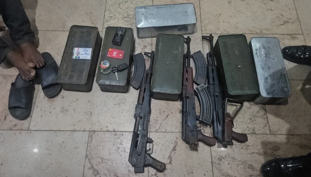 Police intercept armed suspects, recover pump-action guns in Delta