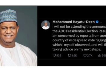ADC Presidential aspirant Hayatu-Deen rejects primary results, alleges widespread rigging