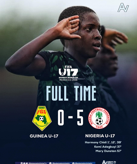 Morocco 2026: Chidi hits hat-trick as Flamingos crush Guinea 5-0
