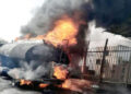 Fire service confirms tanker fire incident in Enugu, says no life lost