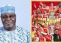 Atiku congratulates Arsenal on Premier League triumph