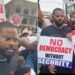 “No Democracy Without Security” — Reaction As Falana, Falz, Others Join Lagos #EndBadGovernance Protest