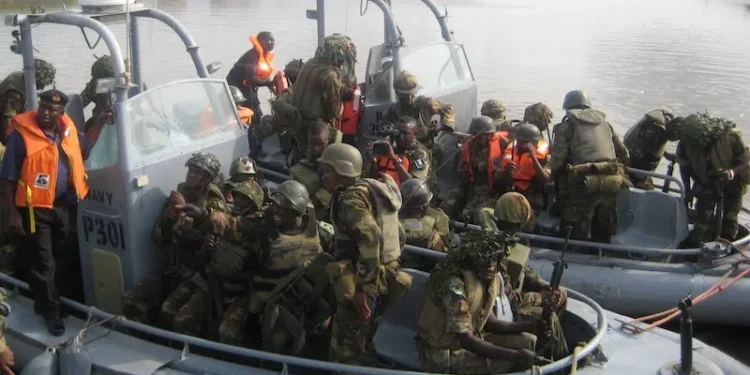 The navy has rescued three passengers following a suspected sea robbery attack along the waterways of Akwa Ibom State.