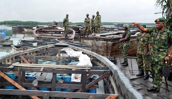 Navy foil attempt to re-establish illegal refining sites in Rivers
