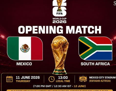 World Cup 2026 begins as Mexico hosts South Africa in historic opening match
