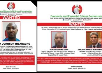 EFCC declares UK - based Nigerian, 2 others wanted over alleged N993m forex fraud