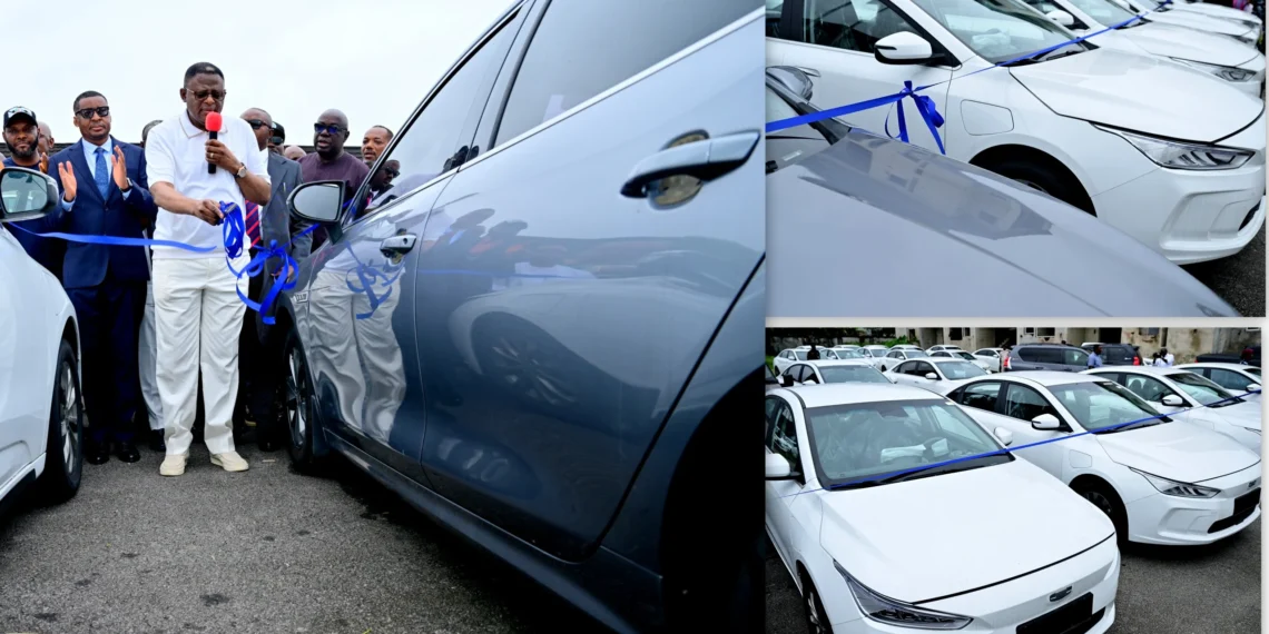 Governor Otu unveils 36 electric vehicles for permanent secretaries in Cross River