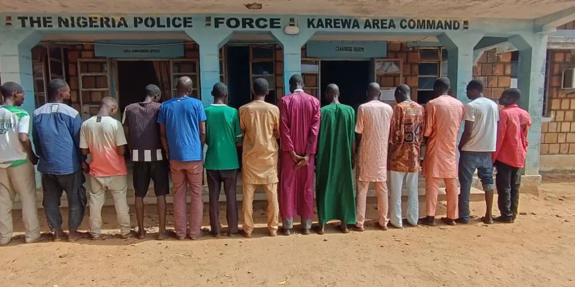 Police Arrest 57 Suspected Shilla Gang Members In Adamawa, Recover Weapons, Hard Drugs
