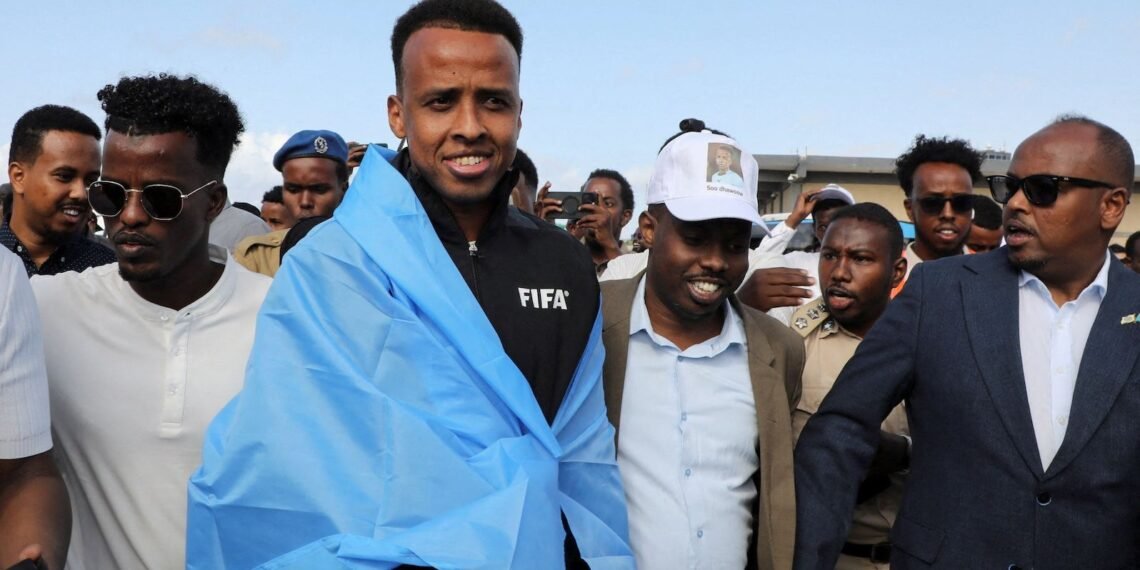Somali referee returns home to hero’s welcome, vows to officiate at 2030 World Cup