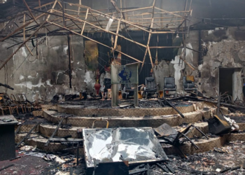 Fire Guts ECWA Gospel Church Auditorium In Gombe