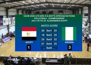 Nigeria U-18 volleyball beats Egypt 3-1
