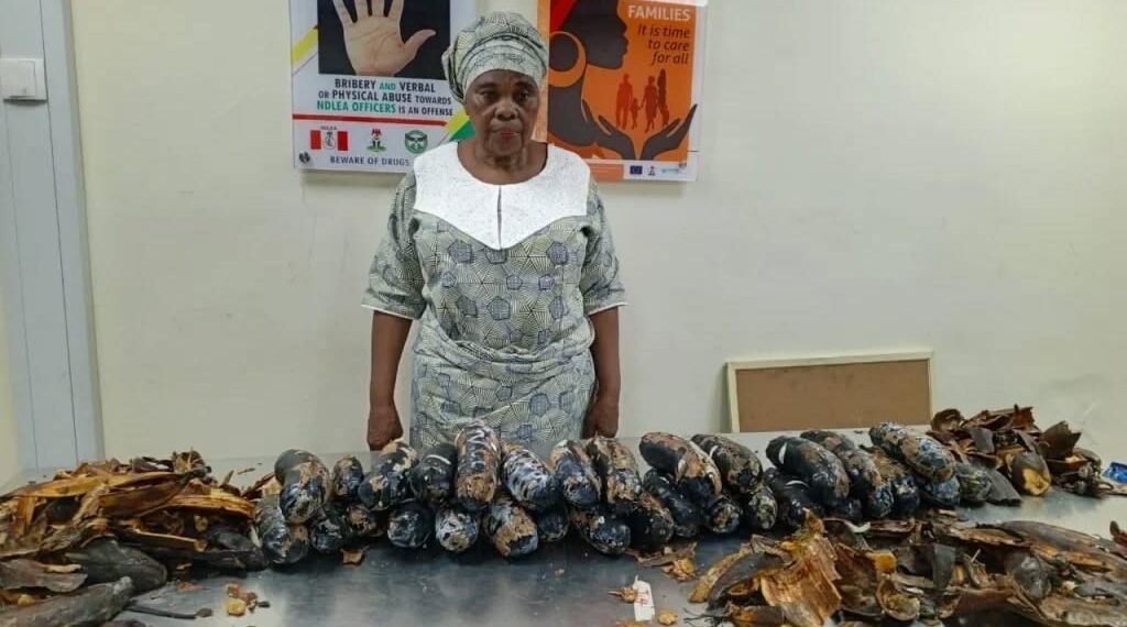 NDLEA Arrest Nigerian-British Grandmother At Lagos Airport With Cocaine Hidden In Plantain Peels