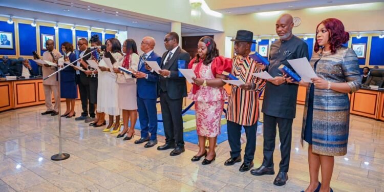 Governor Fubara Swears In 12 New Permanent Secretaries