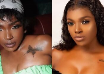 Annie Macaulay Covers 2Baba Tattoo With Butterfly, Declares She's Moving On