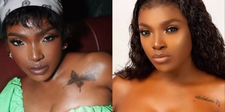 Annie Macaulay Covers 2Baba Tattoo With Butterfly, Declares She's Moving On
