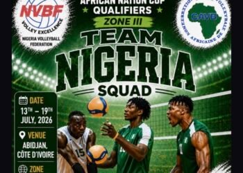 NVBF Announces 14-Man Squad For 2026 African Nations Cup Zone 3 Volleyball Qualifiers