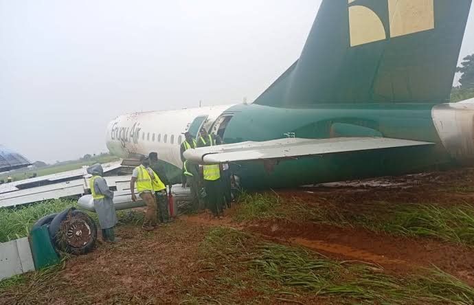 Enugu Airlines Plane Crash-Lands at Benin Airport, 68 Passengers Escape Unhurt