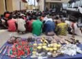 Lagos police raid suspects