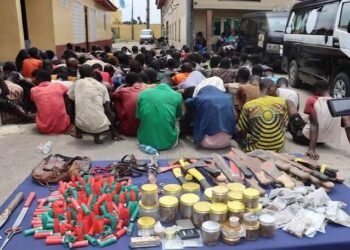 Lagos police raid suspects
