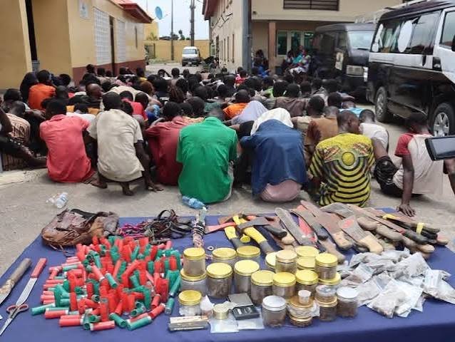 Lagos police raid suspects