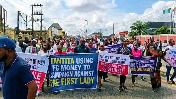 Delta Community protest Over Oppression