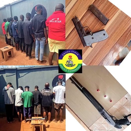 Police Arrest 14 Kidnap Suspects, Recover Cache Of Arms, Ammunition In Enugu