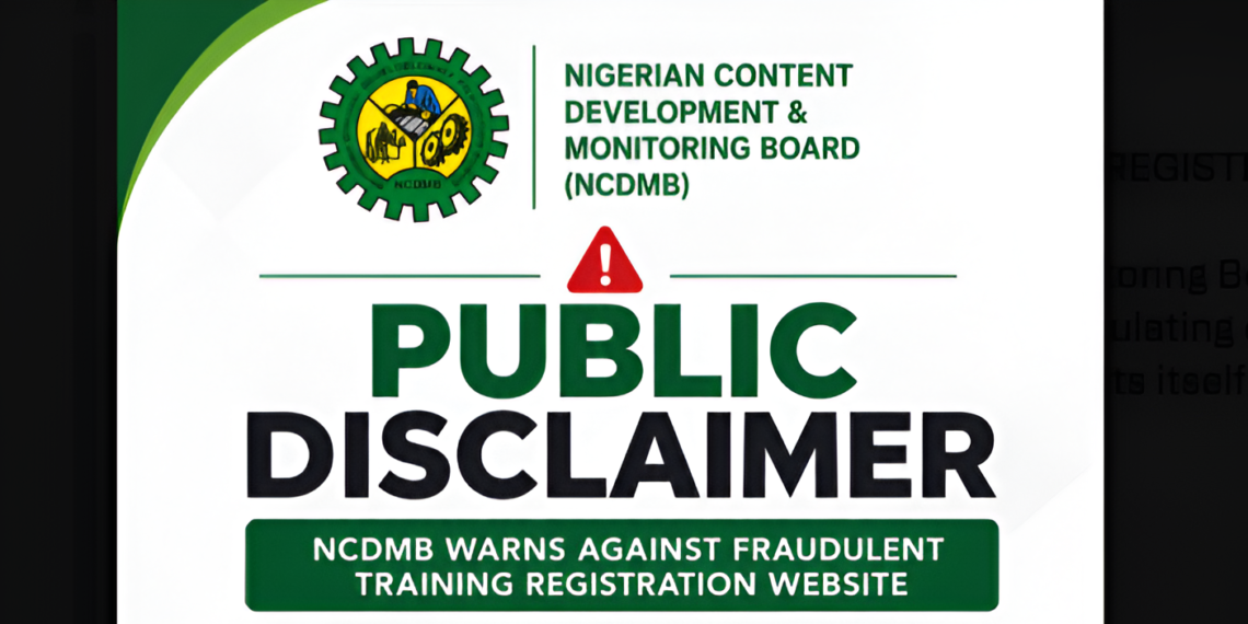 NCDMB Warns Public Against Fake Training Registration Website