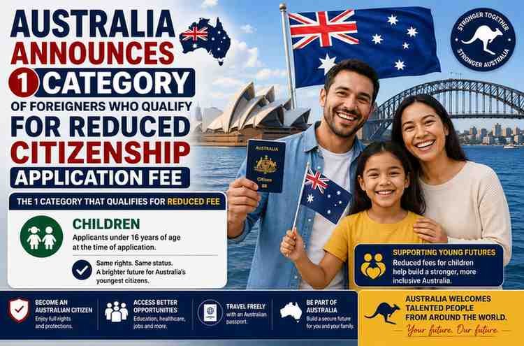 Australia Announces Foreigners Eligible For Reduced Citizenship Application Fee
