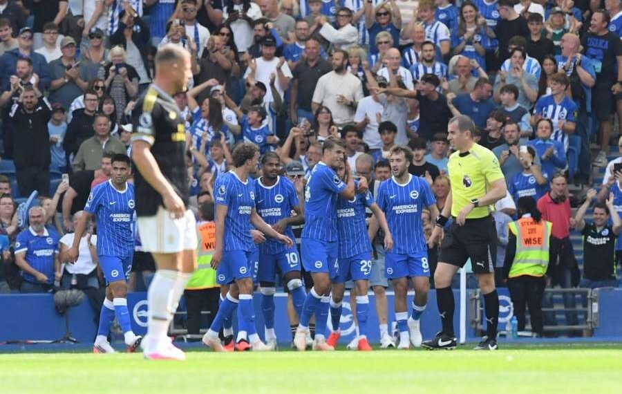 Brighton Thrash 10-Man Aston Villa 4-0 In Premier League Opener