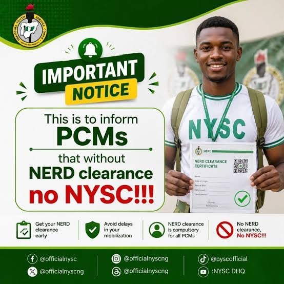 NYSC Makes NERD Clearance Mandatory