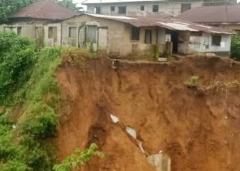 Cross River erosion