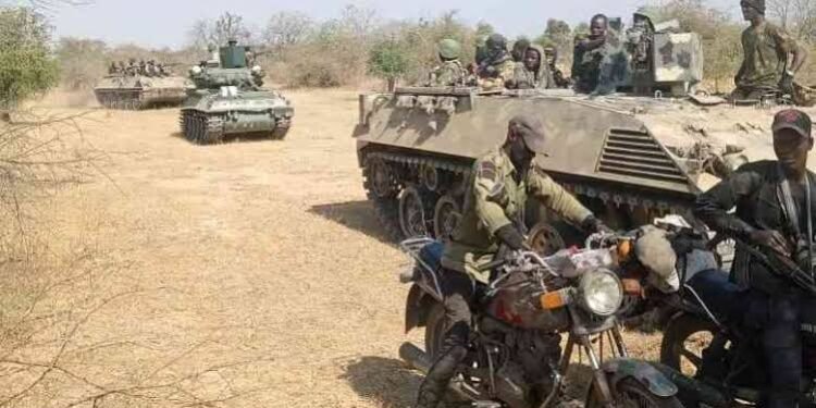 Nigerian troops on operation