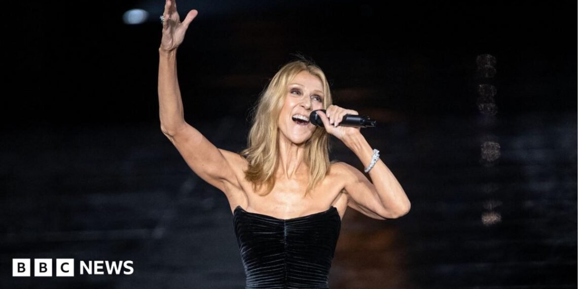 Celine Dion Paris Fashion Week I’m Alive performance