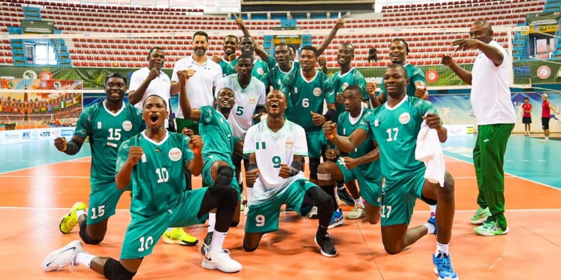 Nigeria opened their campaign at the 2026 African Men’s Volleyball Nations Championship in Tunisia with a convincing 3-0 victory over C