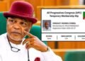 Alleged Kingsley Chinda APC Registration Slips Surface as 2027 Candidacy Faces Scrutiny