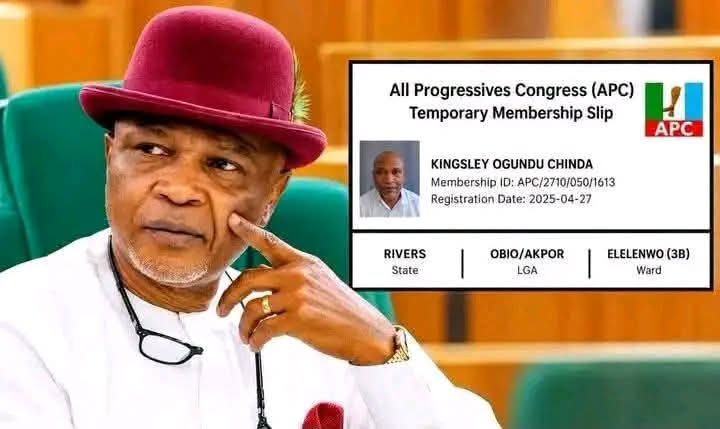 Alleged Kingsley Chinda APC Registration Slips Surface as 2027 Candidacy Faces Scrutiny