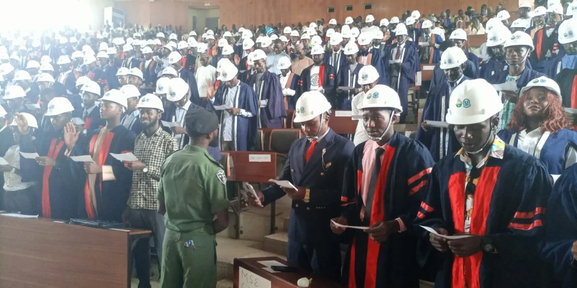SDU Records Historic Maiden Induction Of 344 Engineering Graduates Into NSE