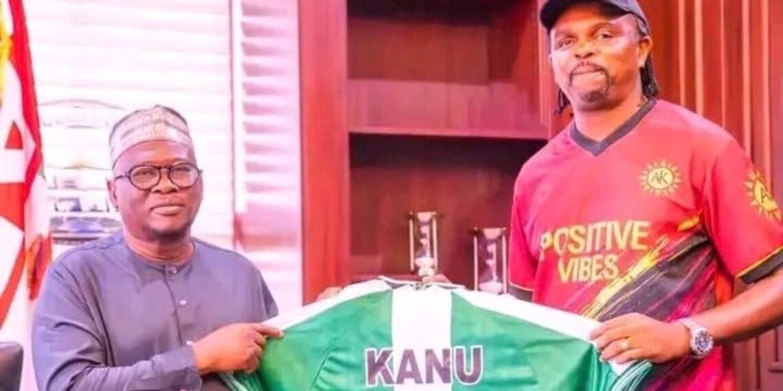 Kanu Nwankwo Visits Fintiri, Proposes Adamawa Governor’s Cup to Discover Football Talents