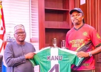 Kanu Nwankwo Visits Fintiri, Proposes Adamawa Governor’s Cup to Discover Football Talents