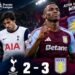 Aston Villa Survive Tottenham Fight Back To Win 3-2