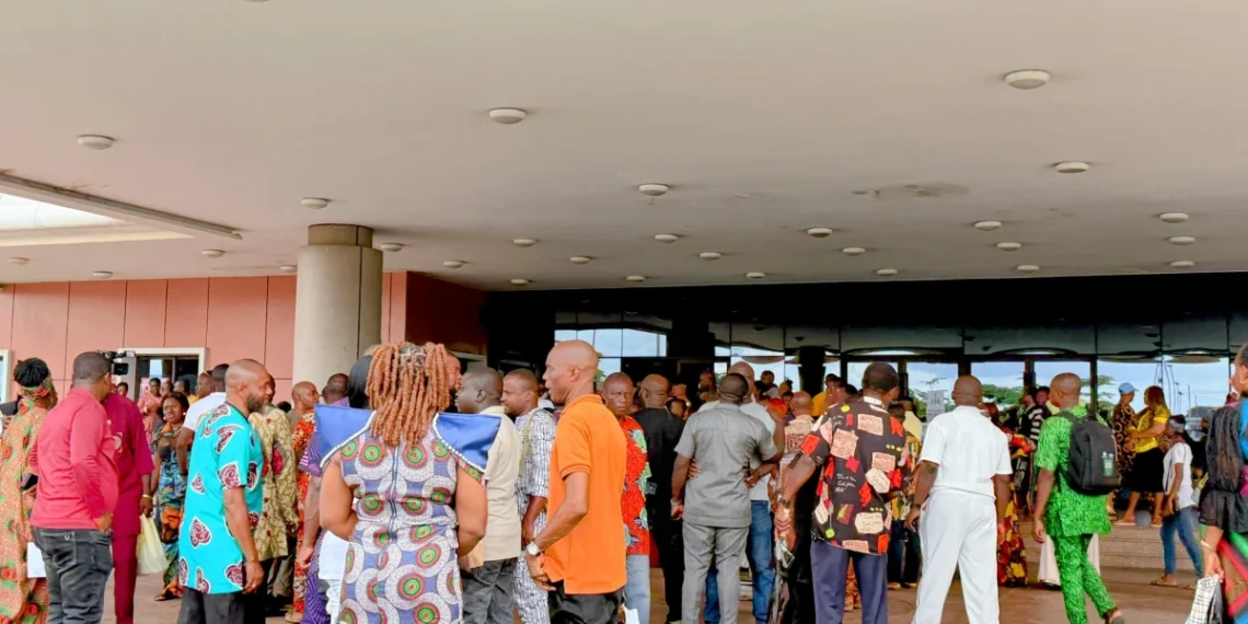 Delta Civil Servants Protest: Aniagwu Escapes Attack at Asaba Secretariat