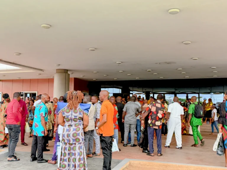 Delta Civil Servants Protest: Aniagwu Escapes Attack at Asaba Secretariat