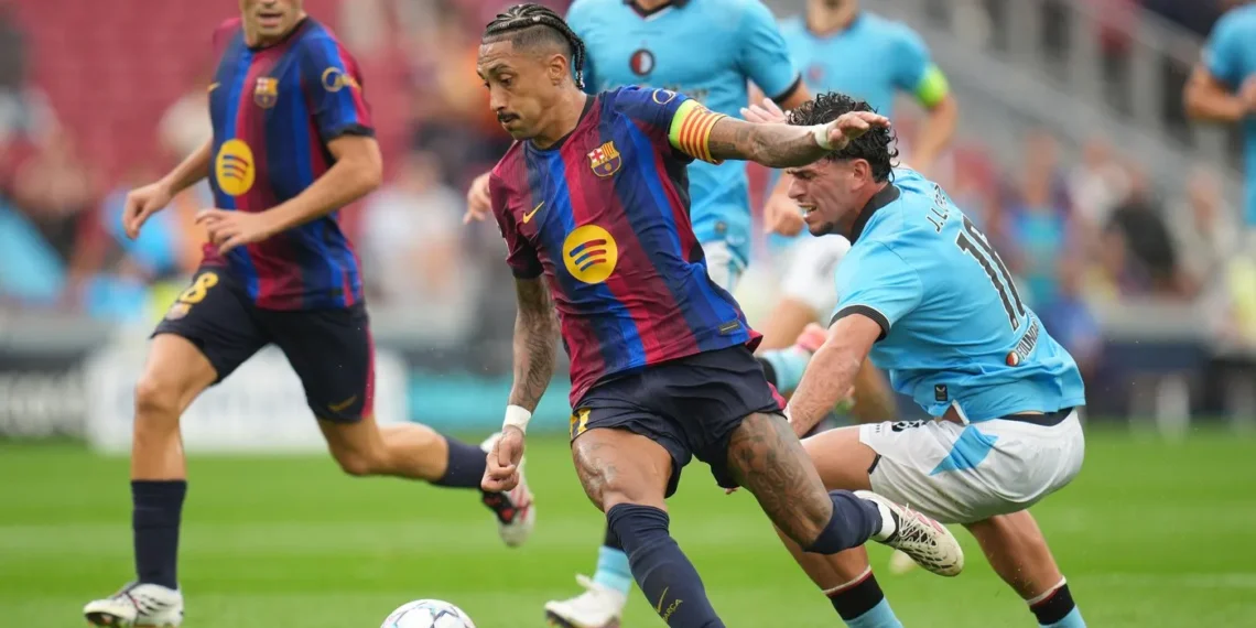 Raphinha Fires Barcelona To 5-1 Champions League Rout Of Feyenoord