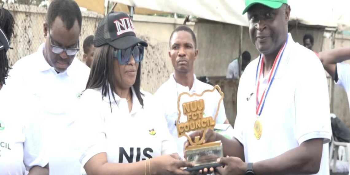 Nigeria Customs win NUJ FCT Football Tournament trophy presentation