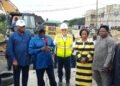 Governor Oborevwori inspects failed Agbarho bridge