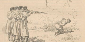 Nidal Hasan firing squad execution illustration