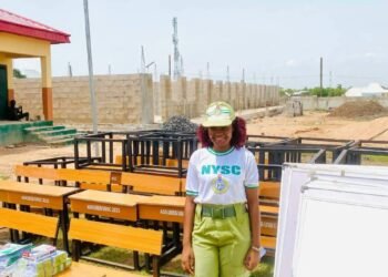 NYSC Corps Member Donates 50 Desks, Solar Lights, Learning Materials To Adamawa School