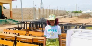 NYSC Corps Member Donates 50 Desks, Solar Lights, Learning Materials To Adamawa School